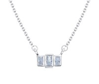 Cutie CZ Design Silver Necklace SPE-4949
